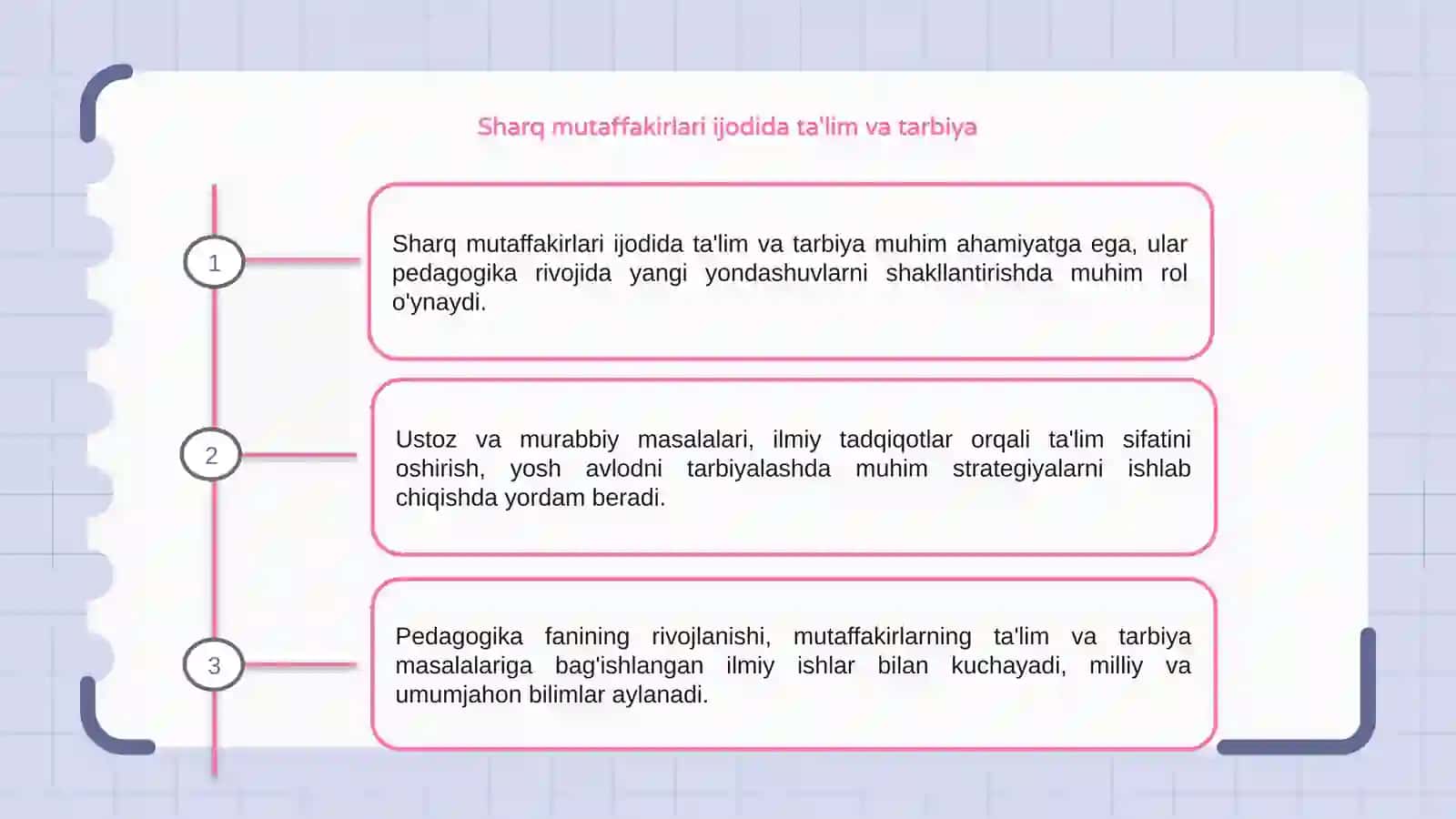 Sharq mutaffakirlari ijodida ta'lim va tarbiya 3