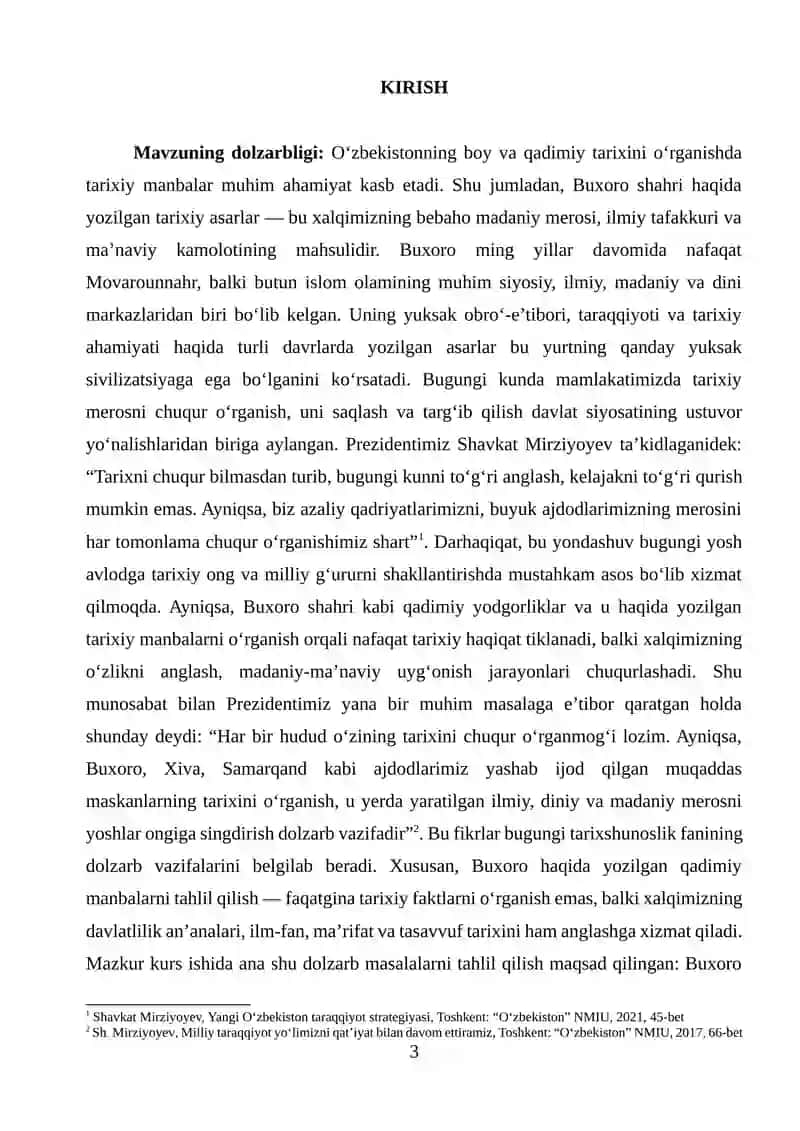 Buxoro shahri tarixiy manbalarda aks etilishi 3