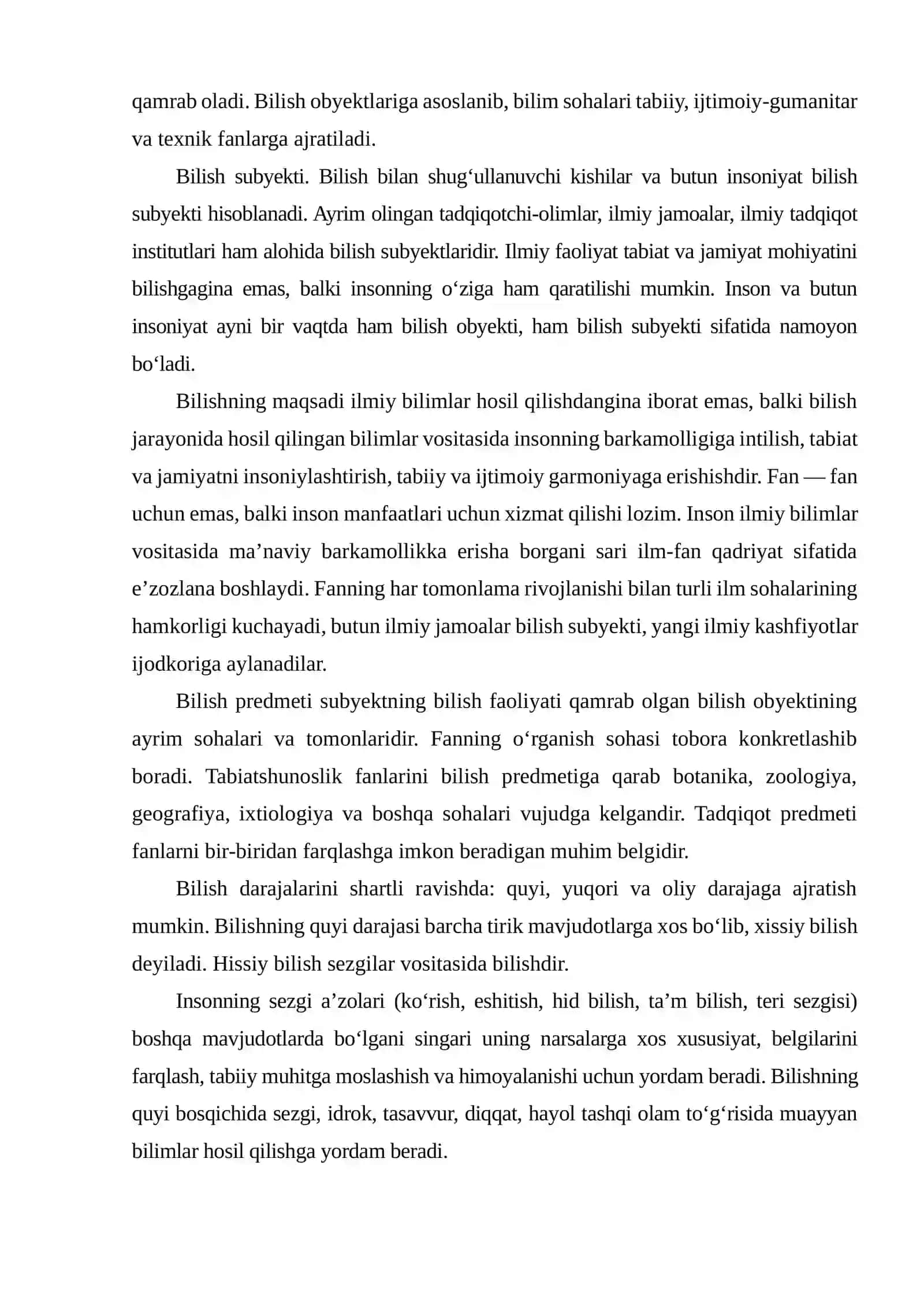 Bilish Nazariyasi 3