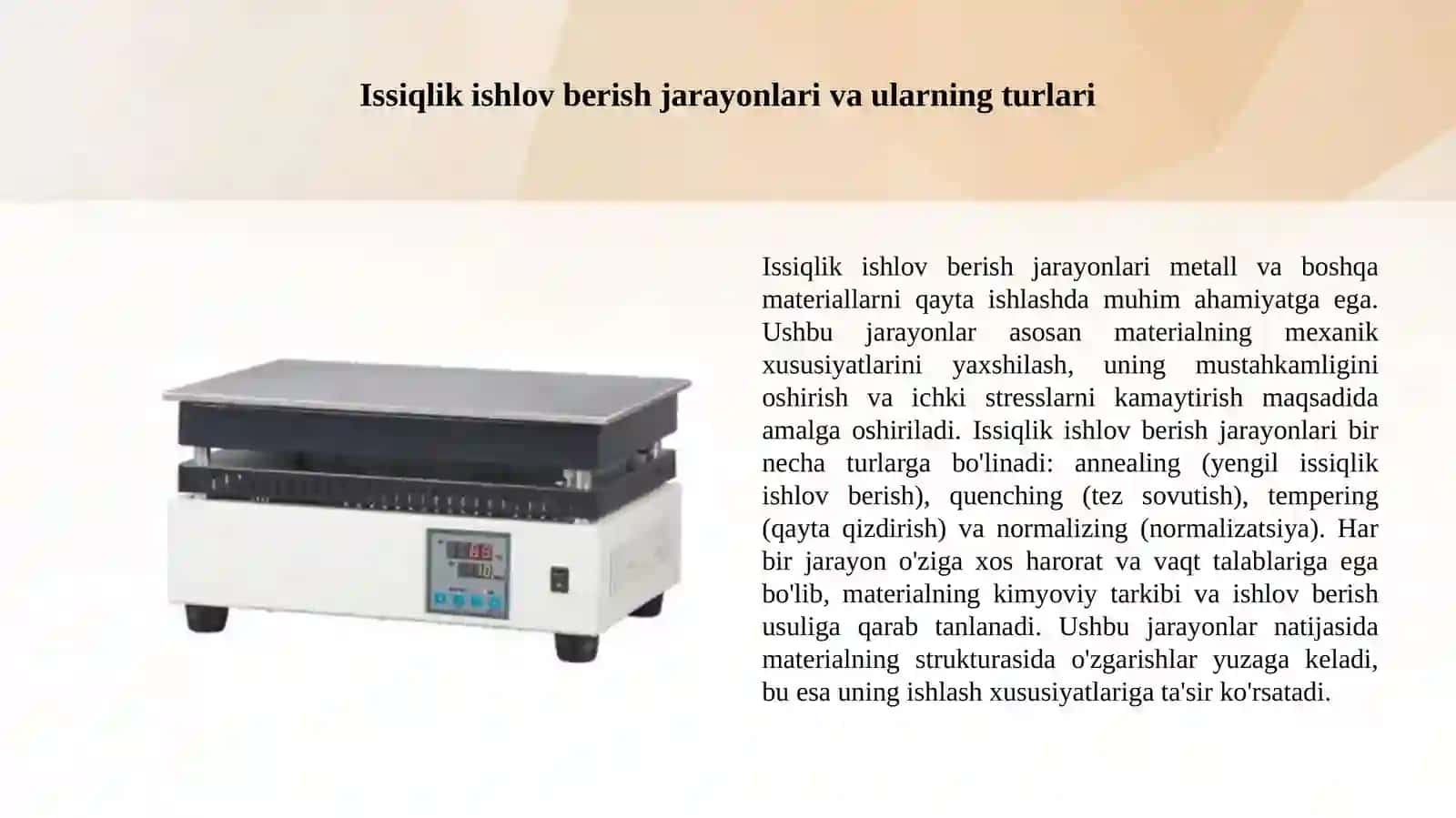 Yanchilmaga issiqlik ishlov berish qurilmalari 3