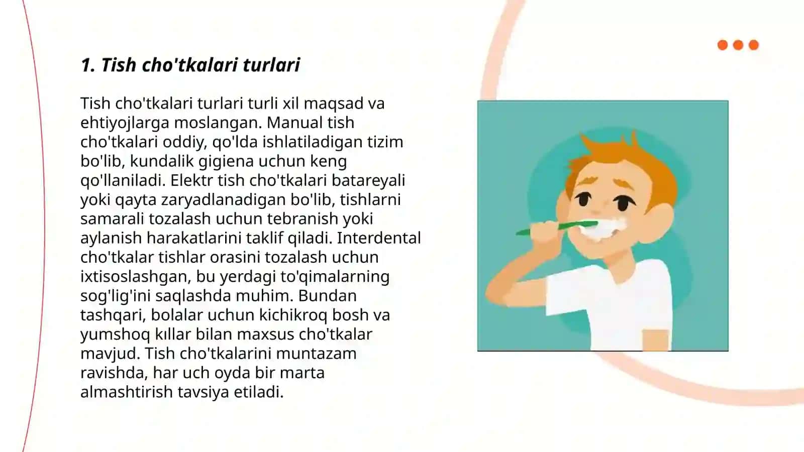 Tish cho'tkalari turlari 3