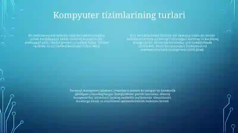 Kompyuter Tizimining Axborot Xavfsizligi 3