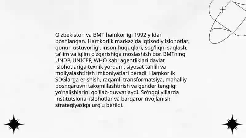 O'zbekiston va Xalqaro Tashkilotlar 3