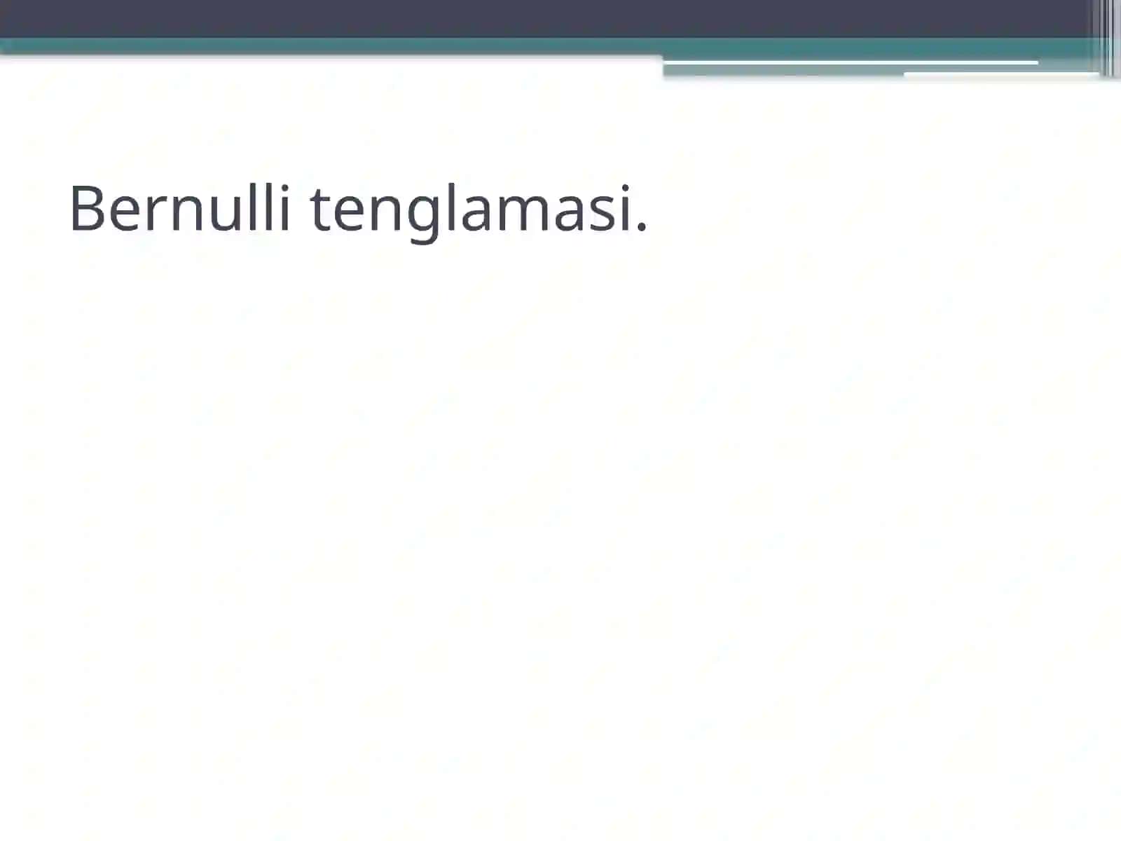 Bernullitenglamasi 3