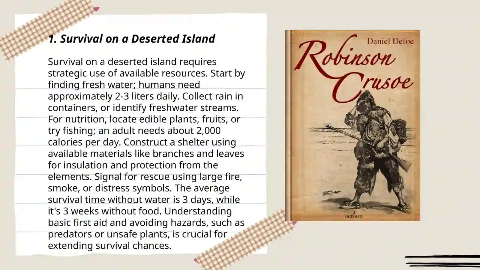 Daniel Defoe "Robinson Crusoe" 3
