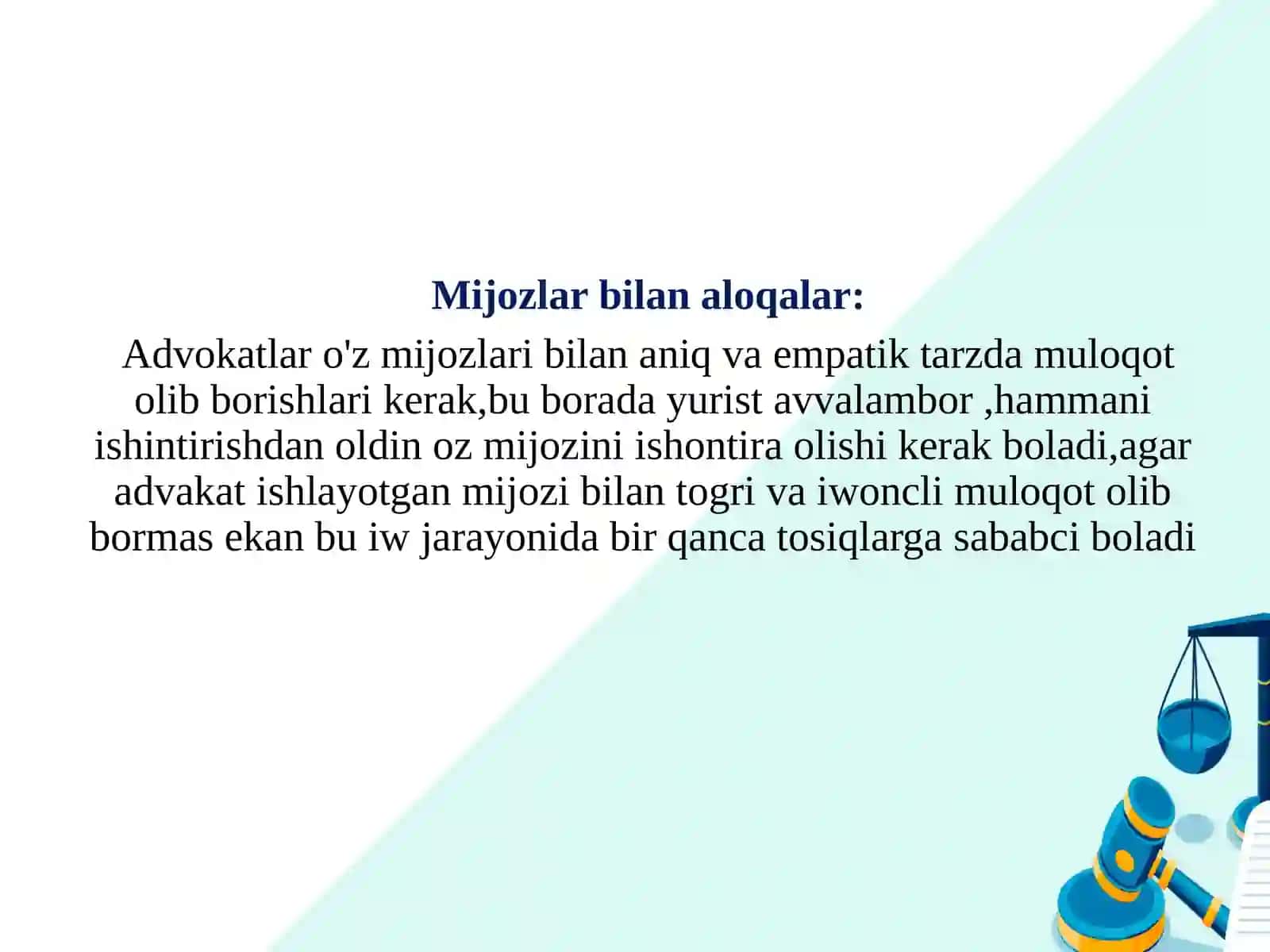 Yuristning kasbiy faoliyatida muloqotning o'rni 3