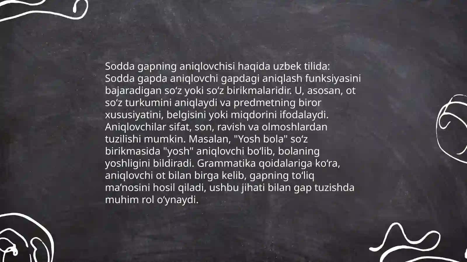 Sodda gapning tarkibiy qismlari 3