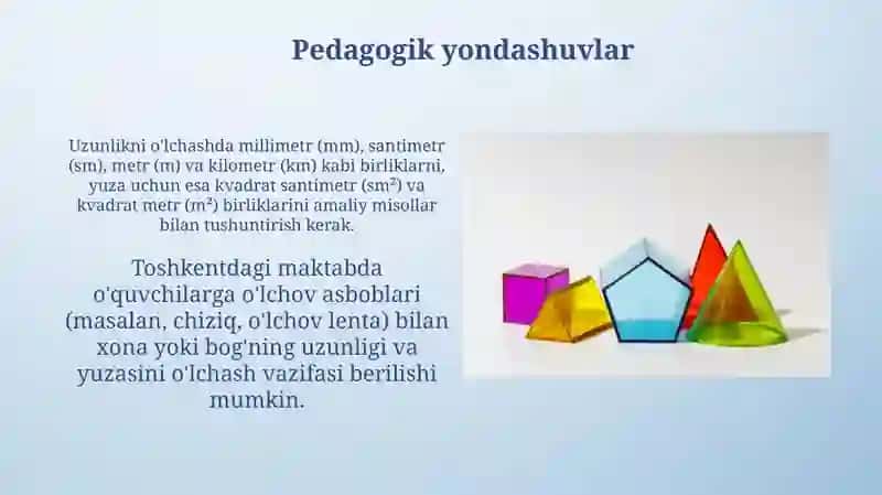 Boshlang'ich sinflarda asosiy miqdorlar 3
