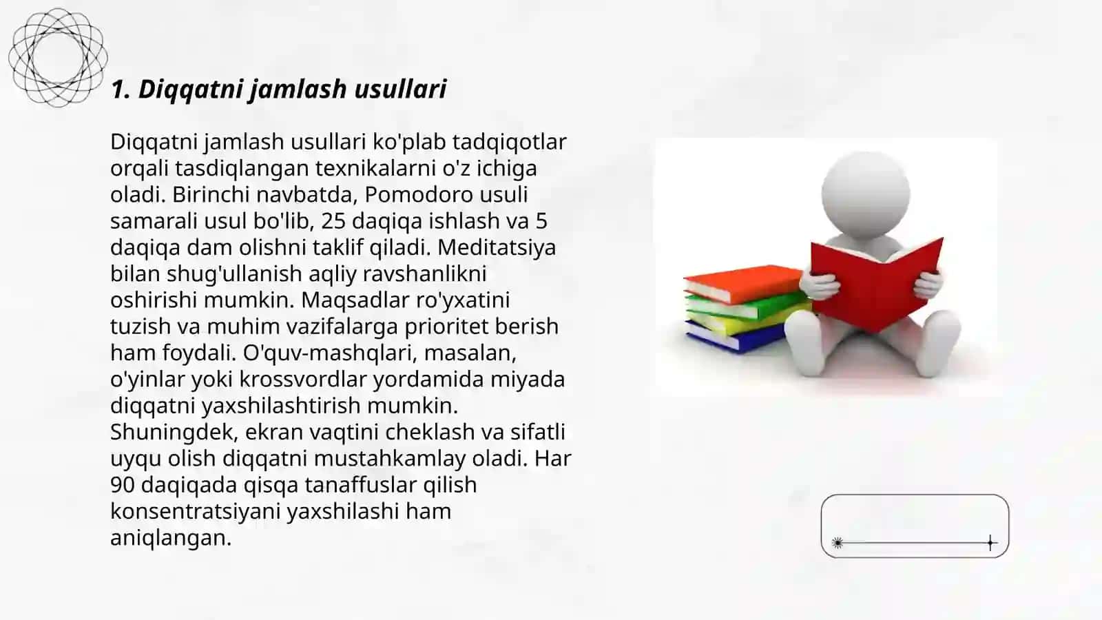 Diqqatni jamlash usullari 3