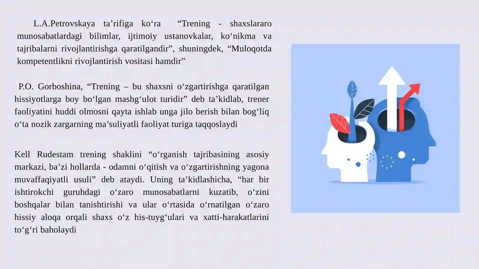 Psixologik Trening asoslari taqdimot 3