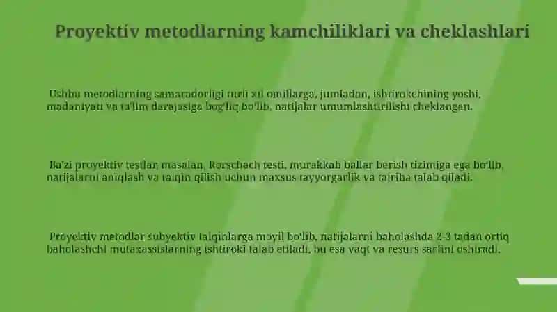 Proyektiv metodikalar tarixi 3