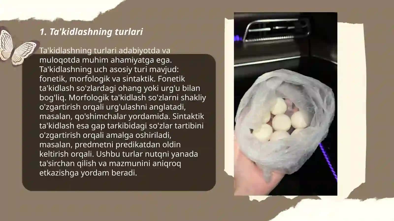 Ta'kidlashning turlari 3