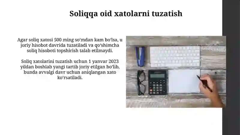 Soliq bo’yichа оpеrаtsiyalаrni hisоbgа оlish 3