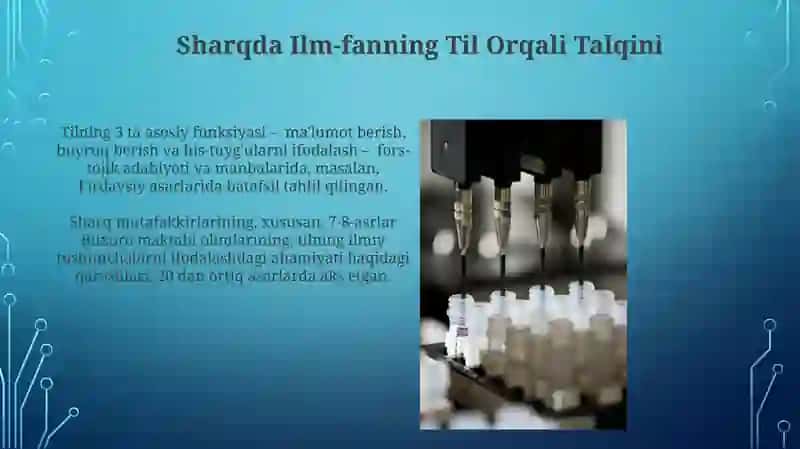 Sharqda Ilm-fanning Til Orqali Talqini 3