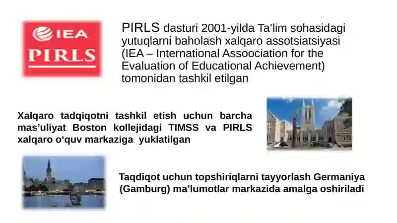 PIRLS tadqiqotlarida o'qish savodxonligi 3