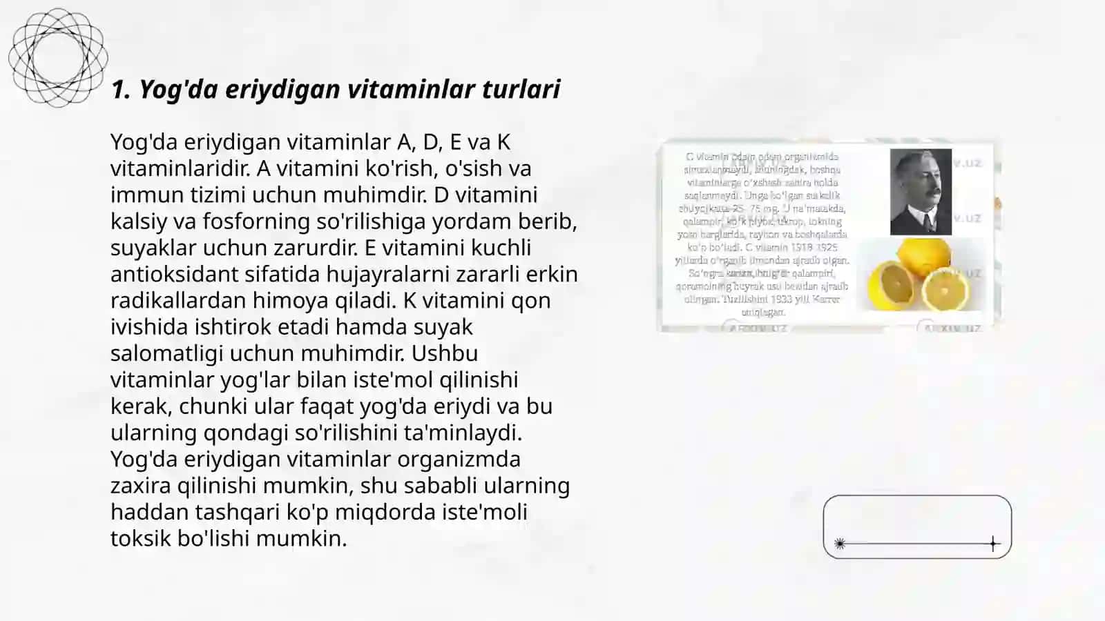 Yog'da eriydigan vitaminlar 3
