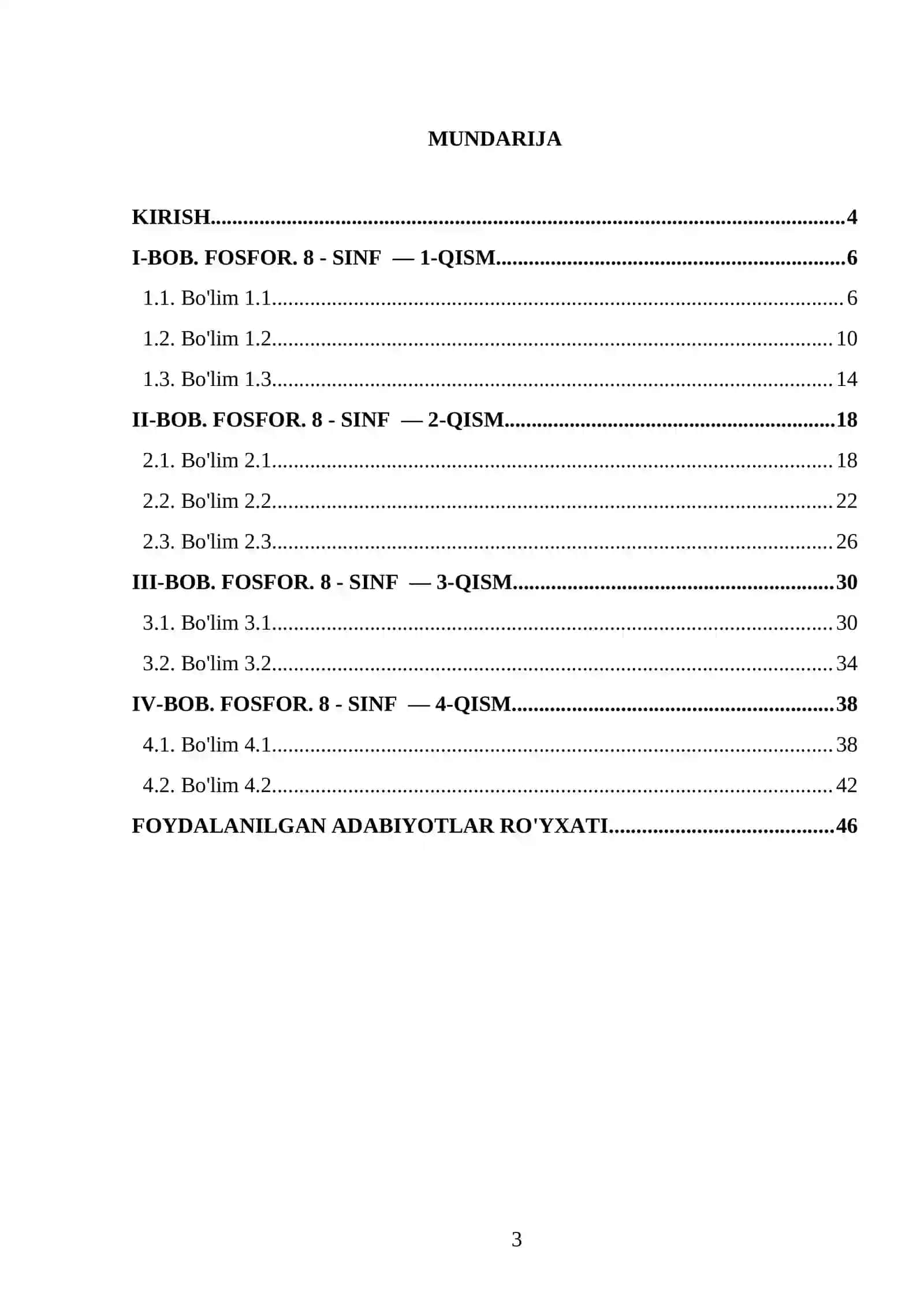 FOSFOR. 8 - SINF 3