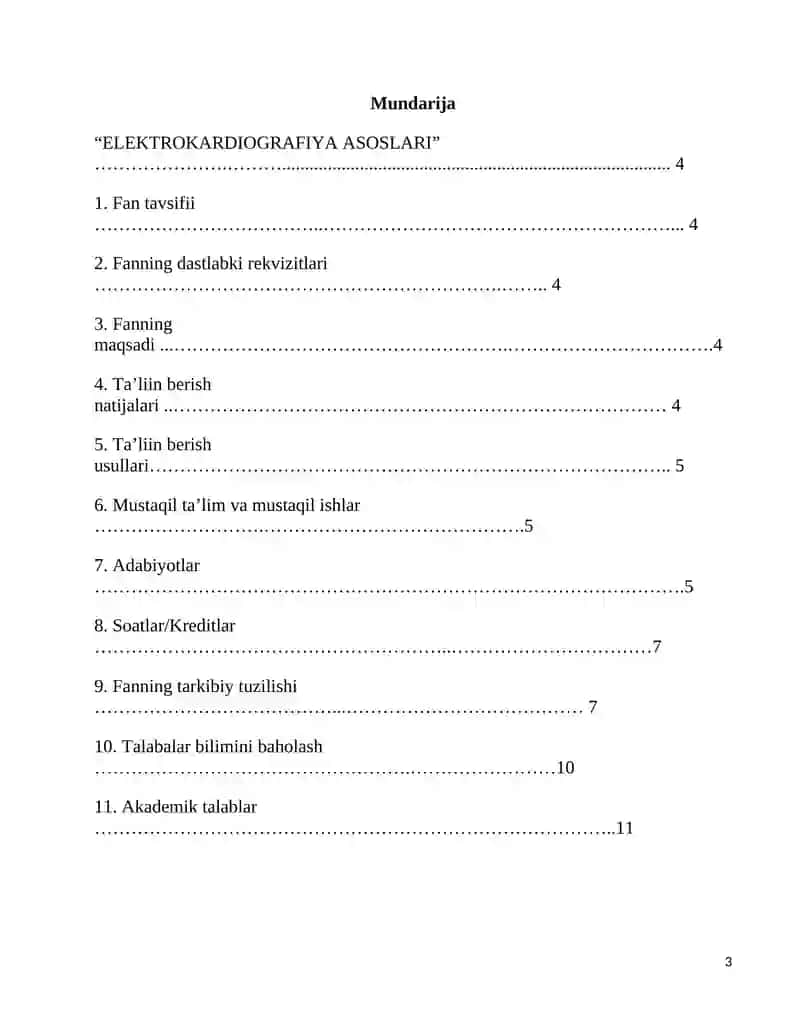 "ELEKTROKARDIOGRAFIYA ASOSLARI" 3