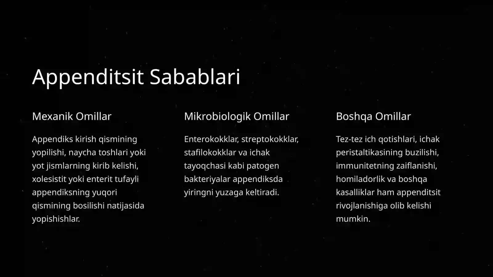 Appenditsit — Xavfli va Keng Tarqalgan Kasallik 3