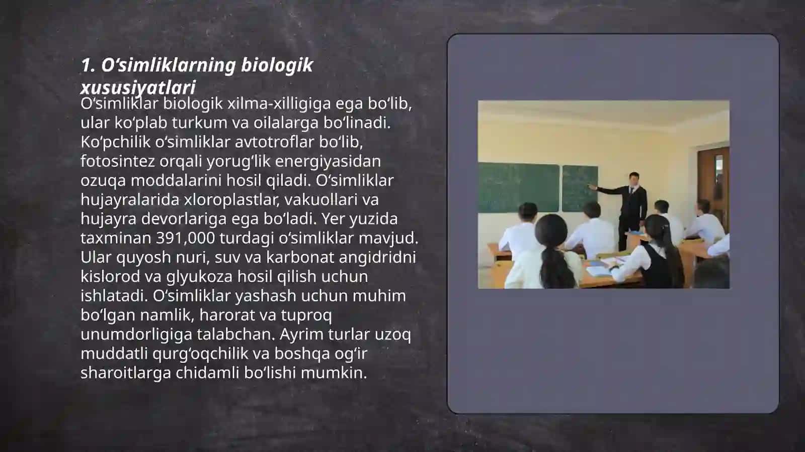 O‘simliklar va uning ahamiyati 3