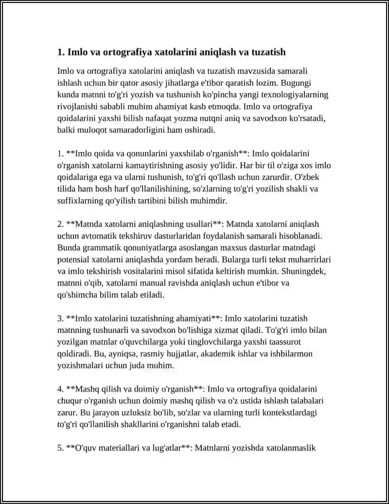 MATNDA YO'L QO'YILADIGAN XATOLAR USTIDA ISHLASH 3