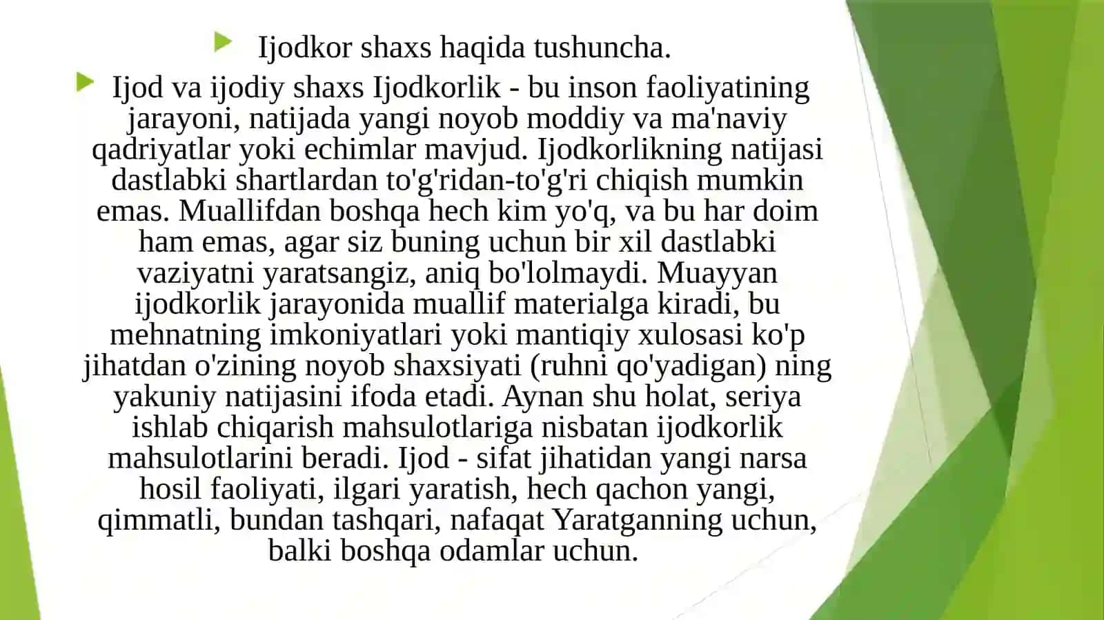 Ijodkor shaxsning psixologik xususiyatlari 3