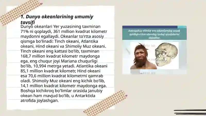 Dunyo okeanlari va ularning tarkibiy qisimlari 3