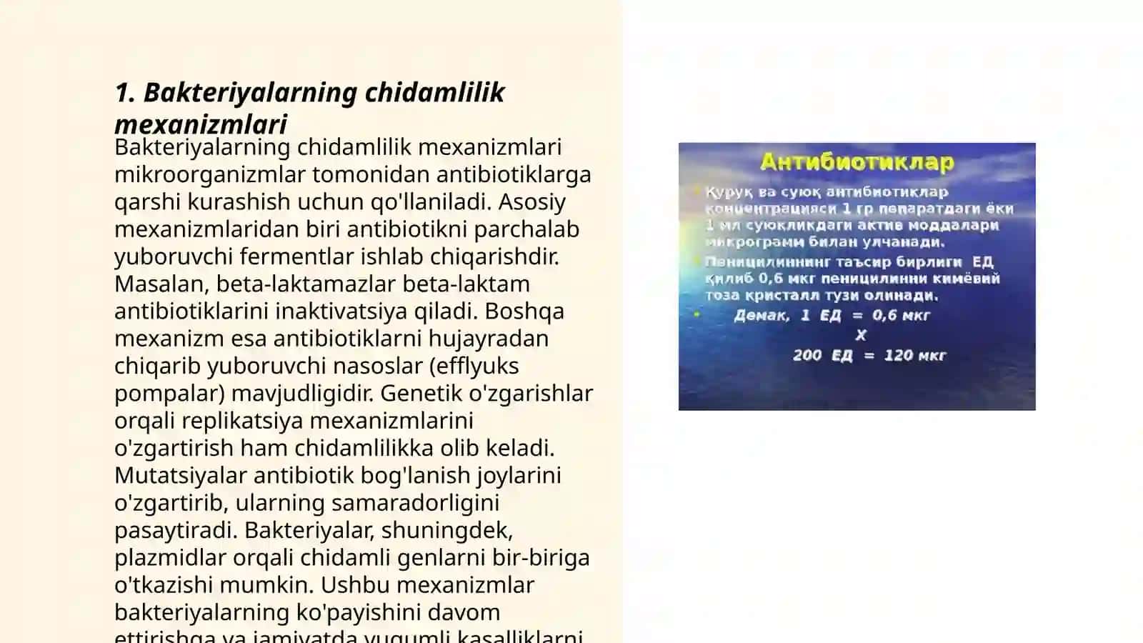 Bakteriyalarning chidamlilik mexanizmlari 3