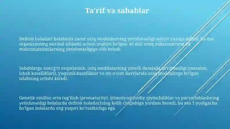 Bolalarda tanqislik holatlari 3