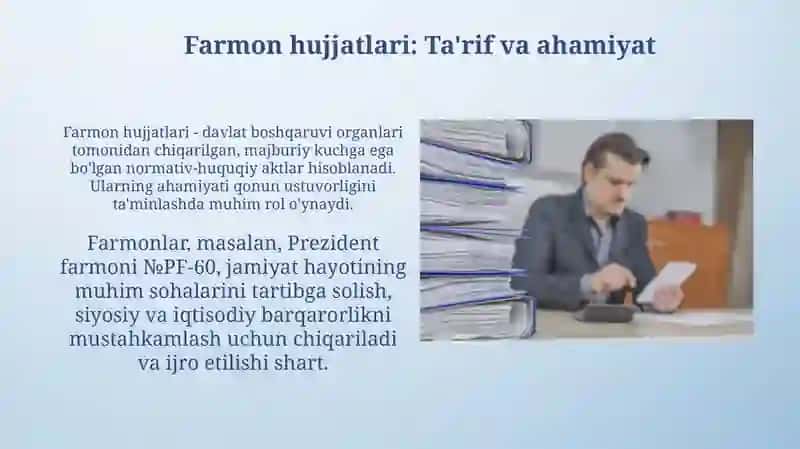 Farmon hujjatlari 3