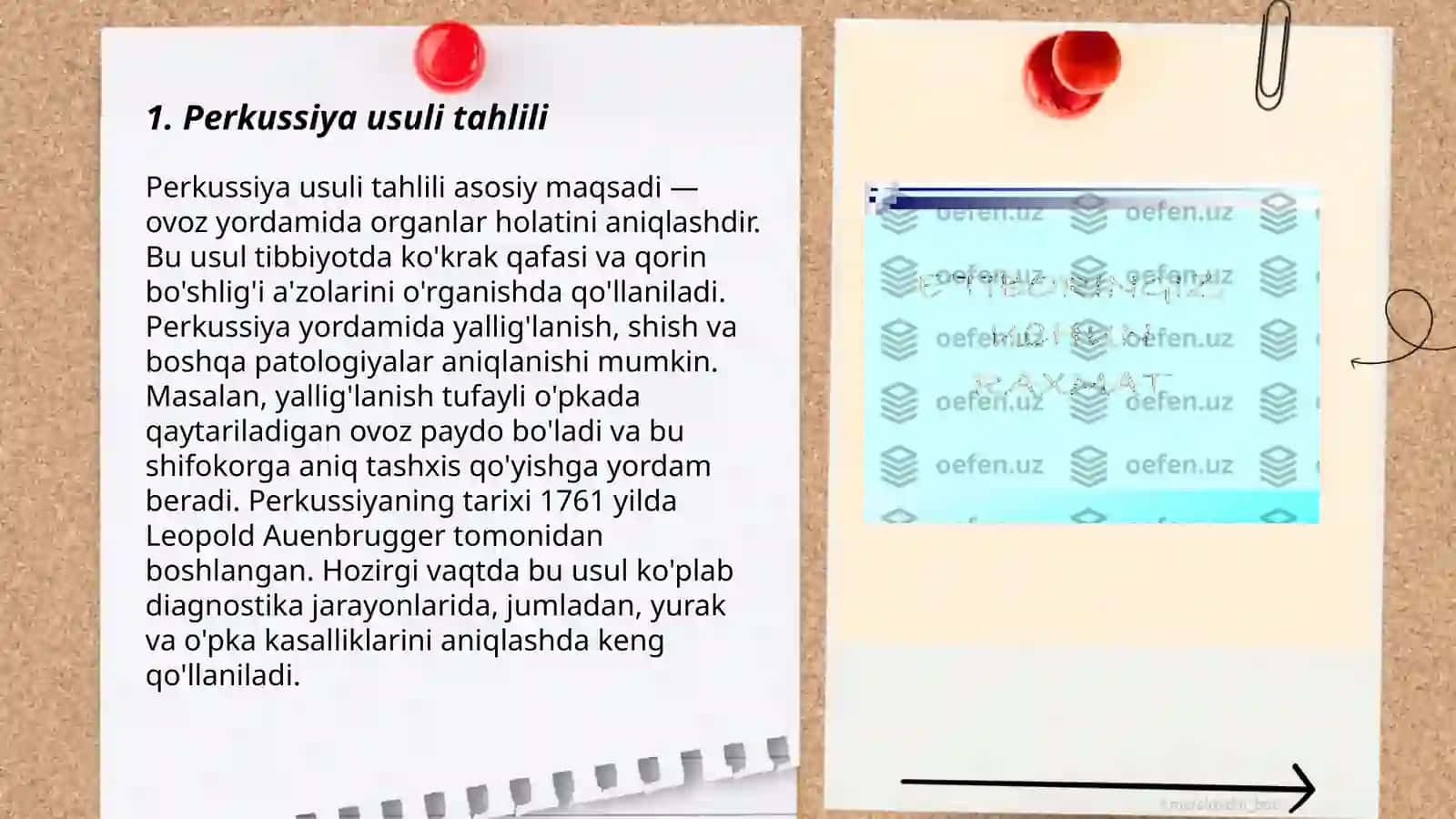 Perkussiya usuli tahlili 3