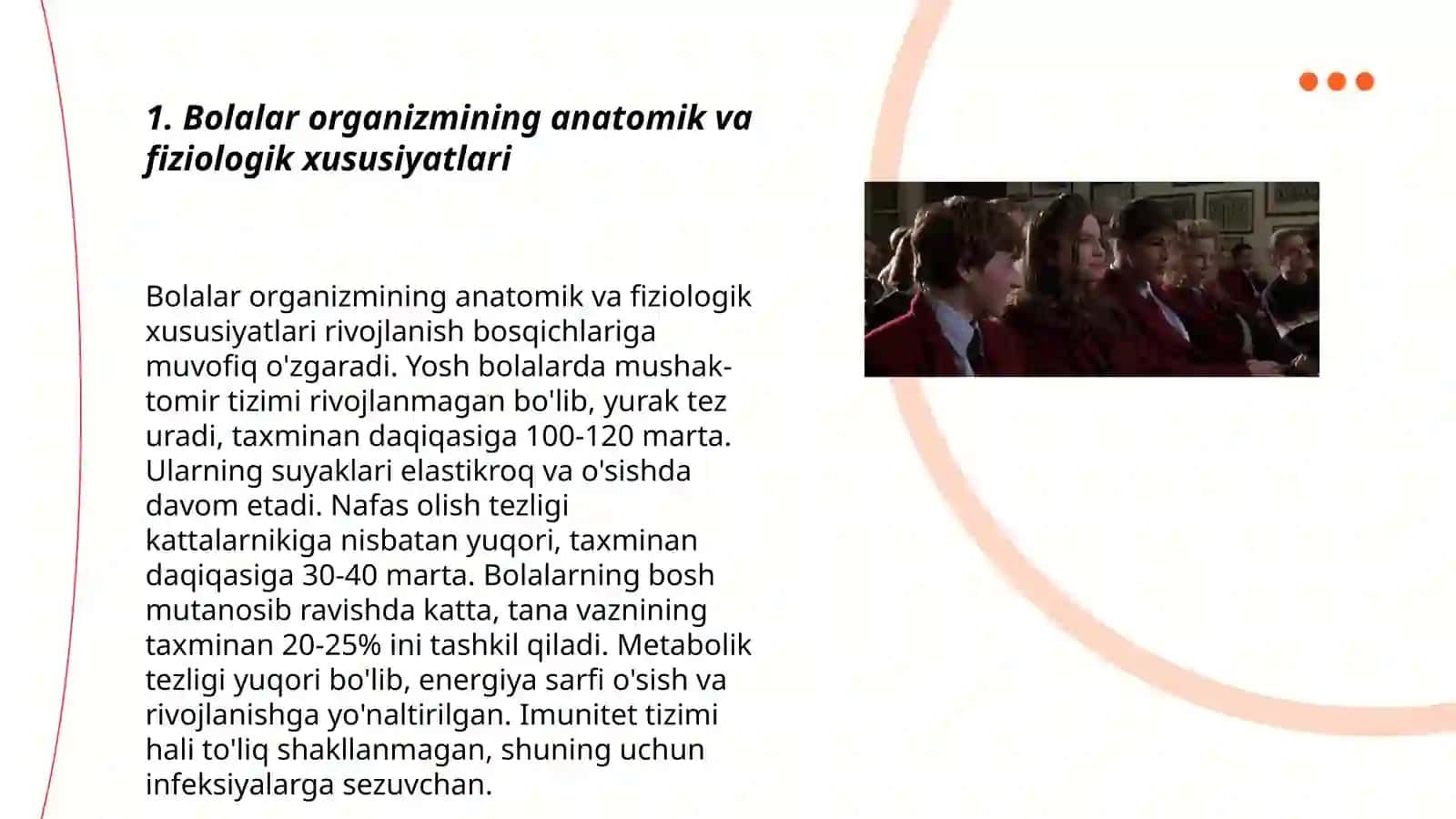 Bolalar organizmining òziga xos xususiyatlari 3
