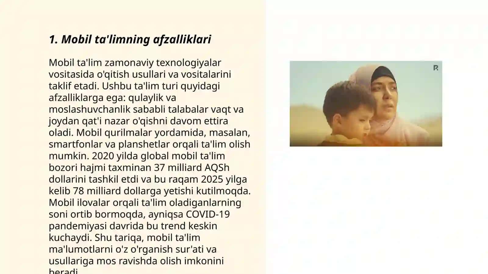 Mobil ta'lim va mobil elektron ta'lim 3