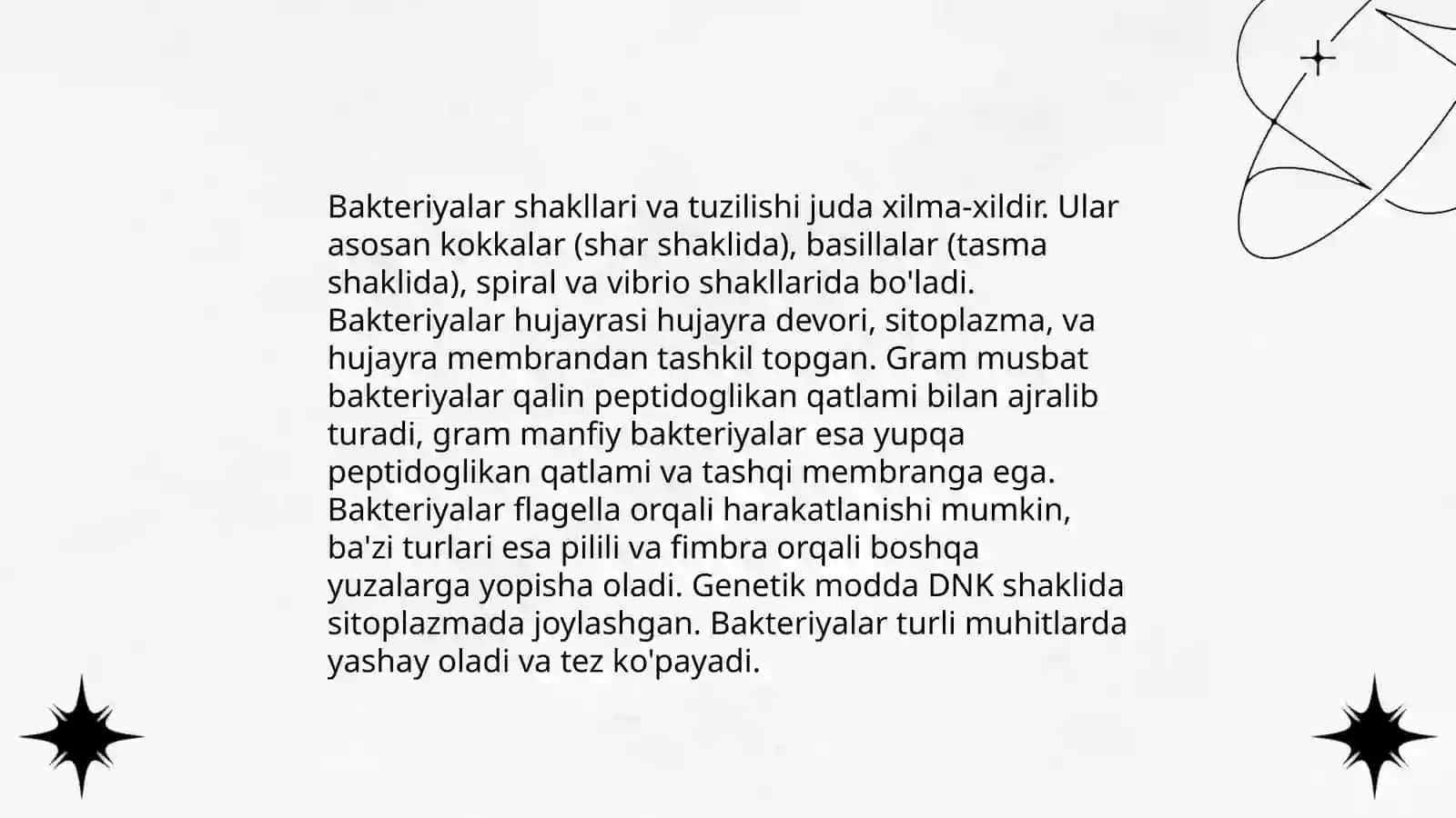 Bakteriyalar morfologiyasi 3