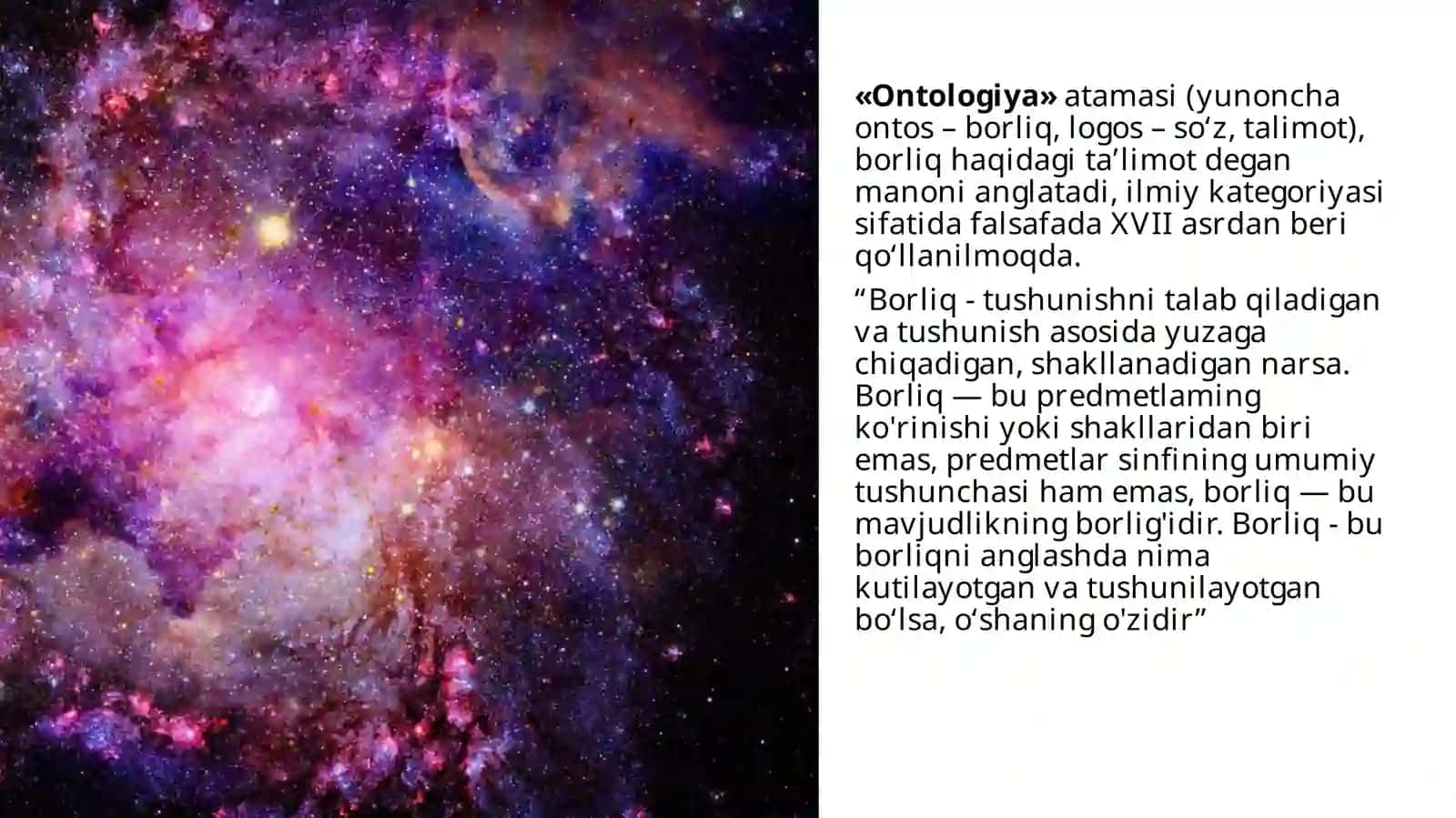 Borliqfalsafasi(ontologiya) 3