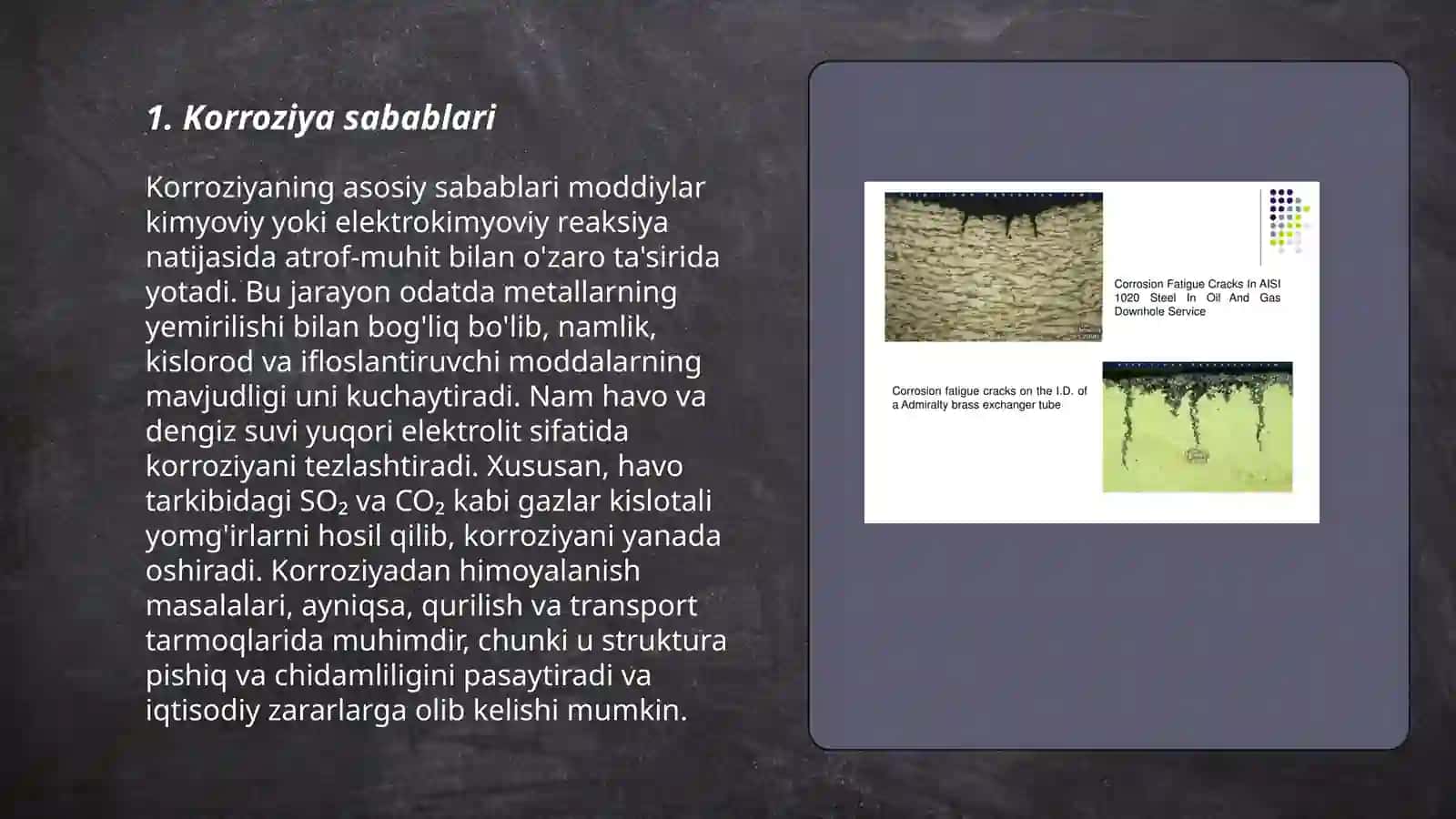 Daydi toklar korroziyasi va himoyasi 3