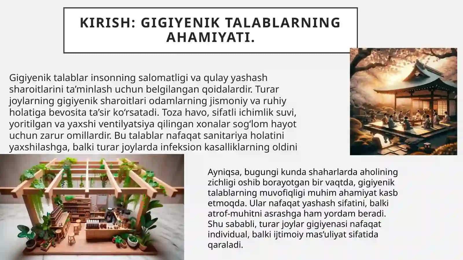 Gigiyenik talablar 3