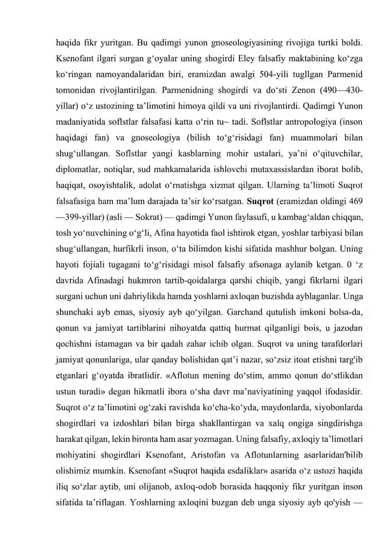 Qadimgi Yunonistonda Falsafa Ilmi 3
