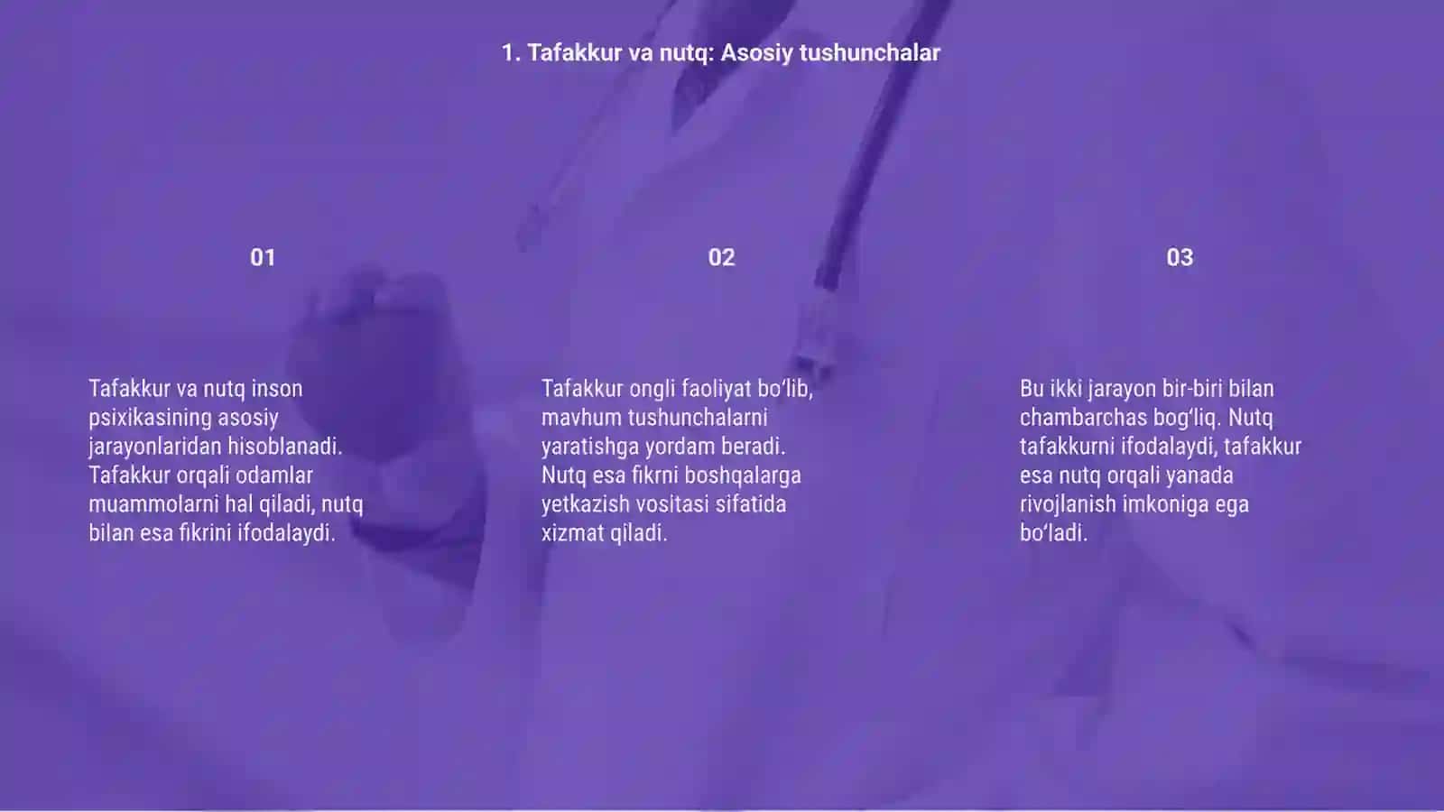 Tafakkur va nutqning psixologik tavsifi 3