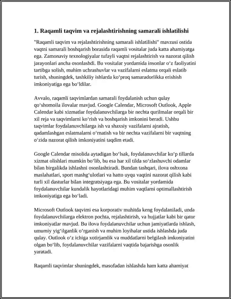 RAQAMLI VOSITALAR ORQALI VAQTNI BOSHQARISH 3
