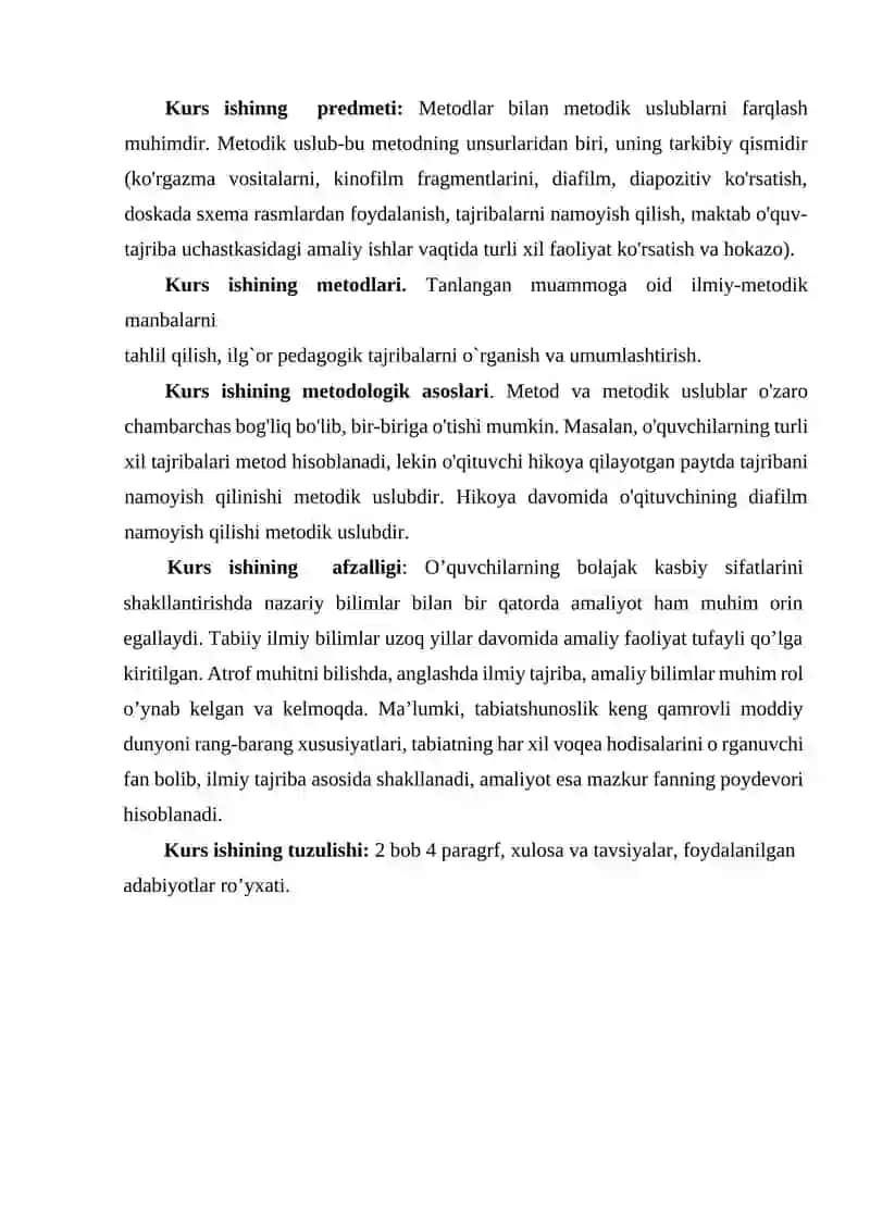 Boshlang'ich Ta'lim Tabiiy Fanlarni O'qitishda Sinfdan Tashqari Ishlar 3