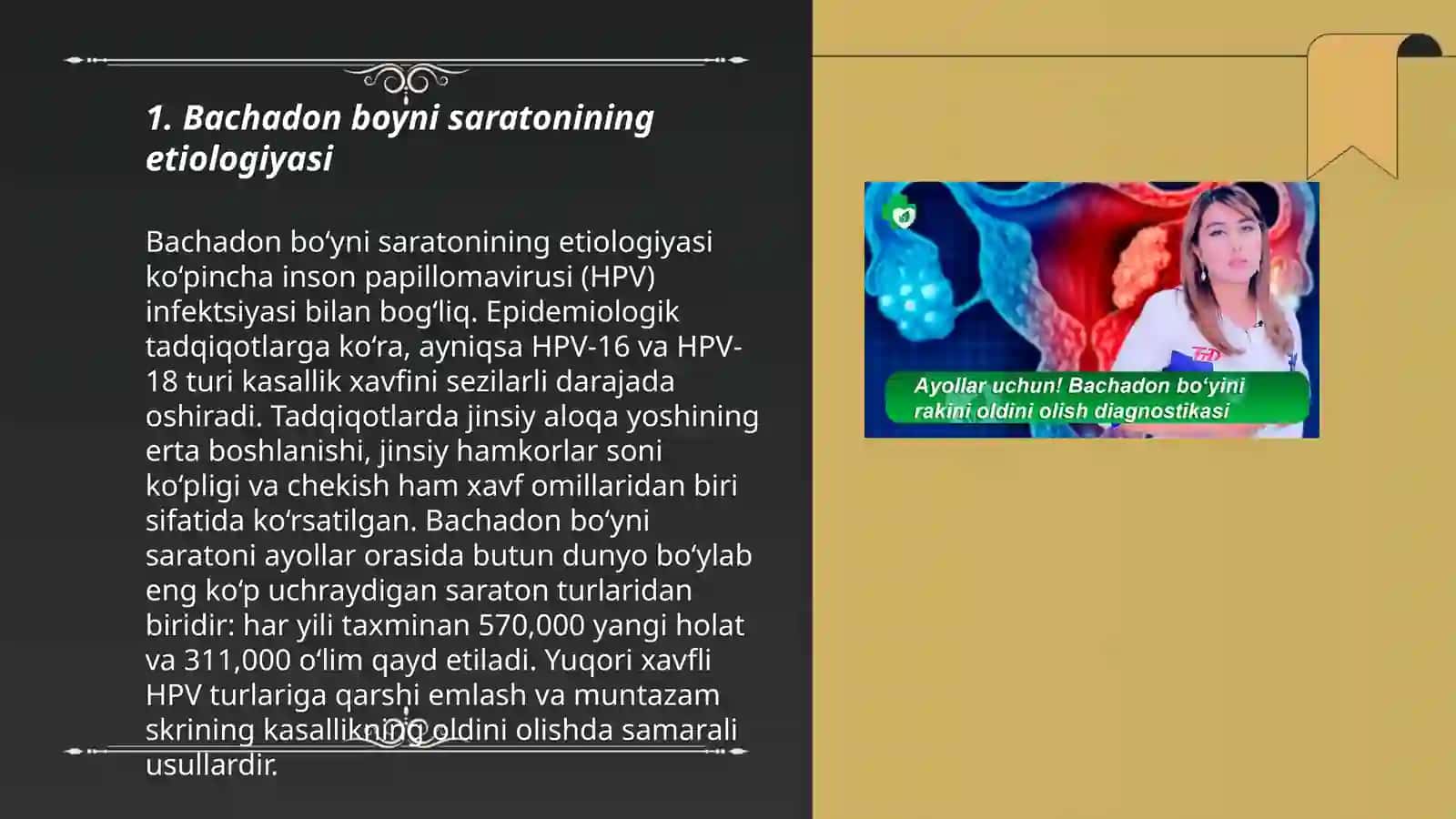 Bachadon boyni saratonini biologiyasi 3