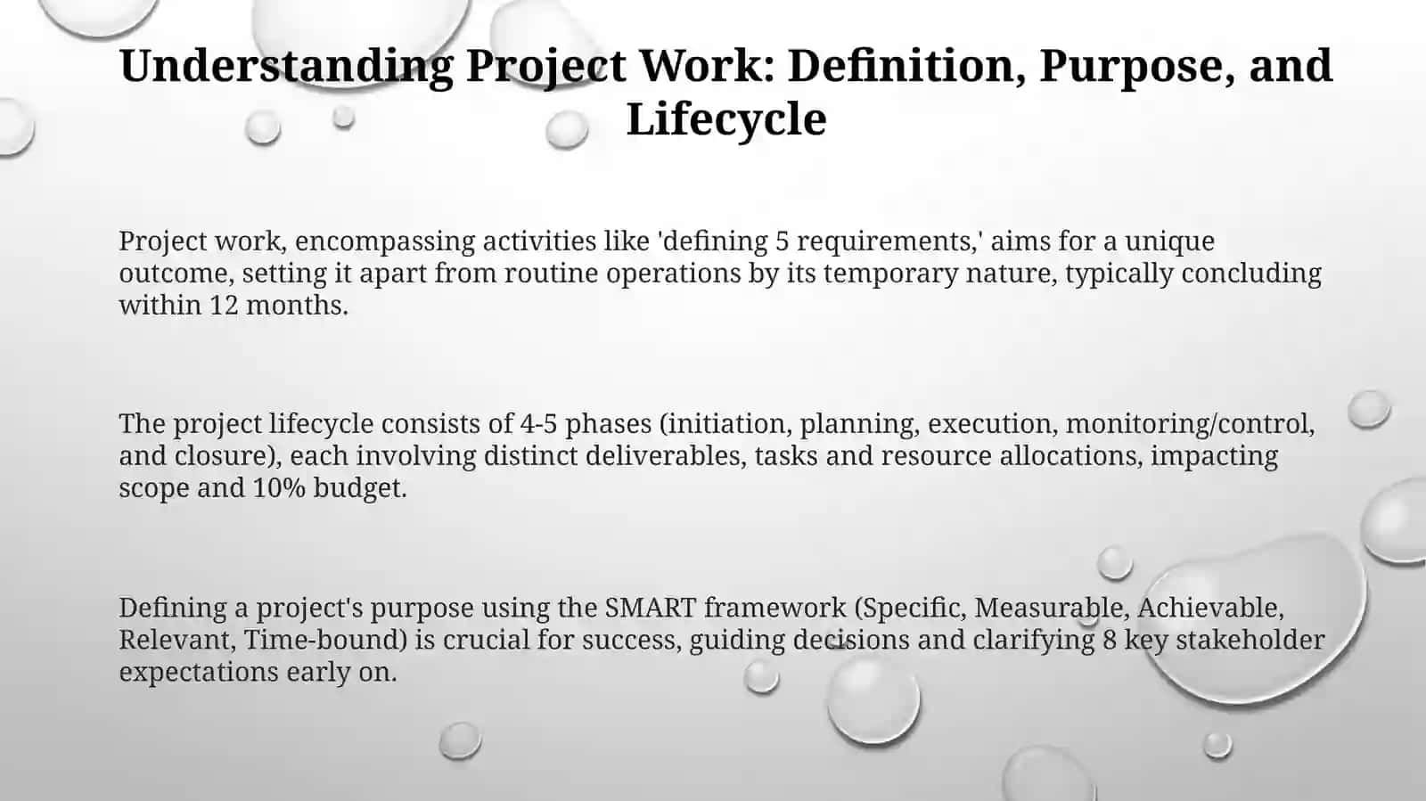 Project work 3