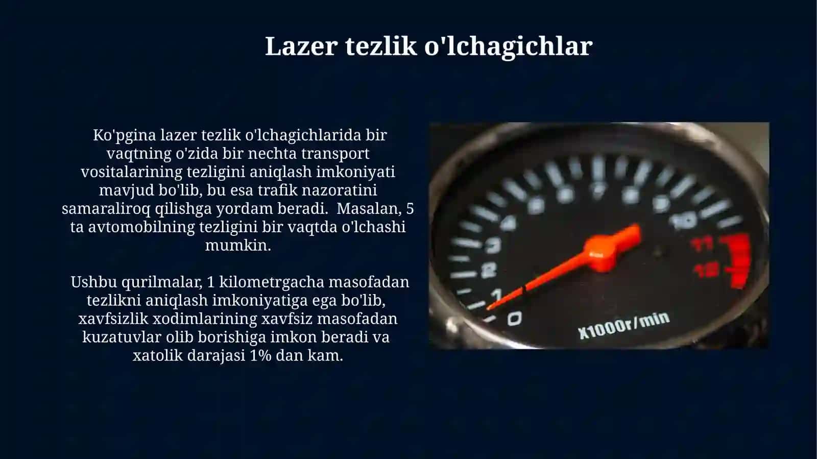 Lazer tezlik o'lchagichlar 3