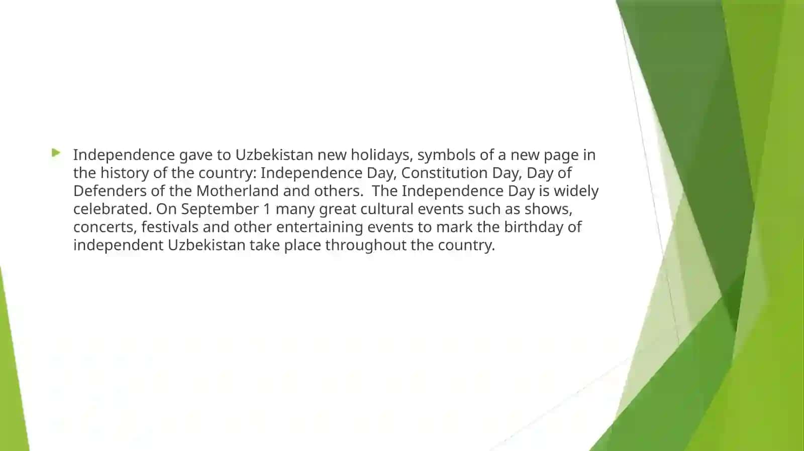 NATIONAL HOLIDAYS, CUSTOMS AND TRADITIONS IN UZBEKISTAN 3