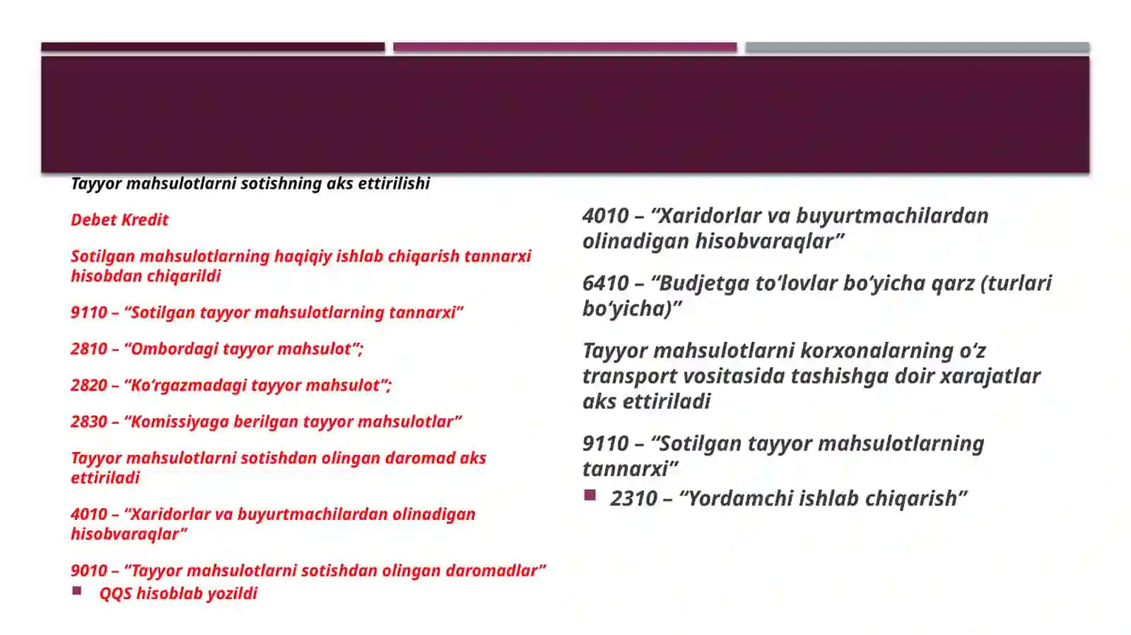 Debitor qarzlarning buxgalteriya hisobi 3