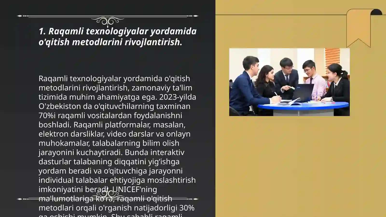 Raqamli texnologiyalarni qo’llash orqali oliy ta'lim muassasalarida ta'lim samaradorligini oshirish yo’llarini takomillashtirish 3