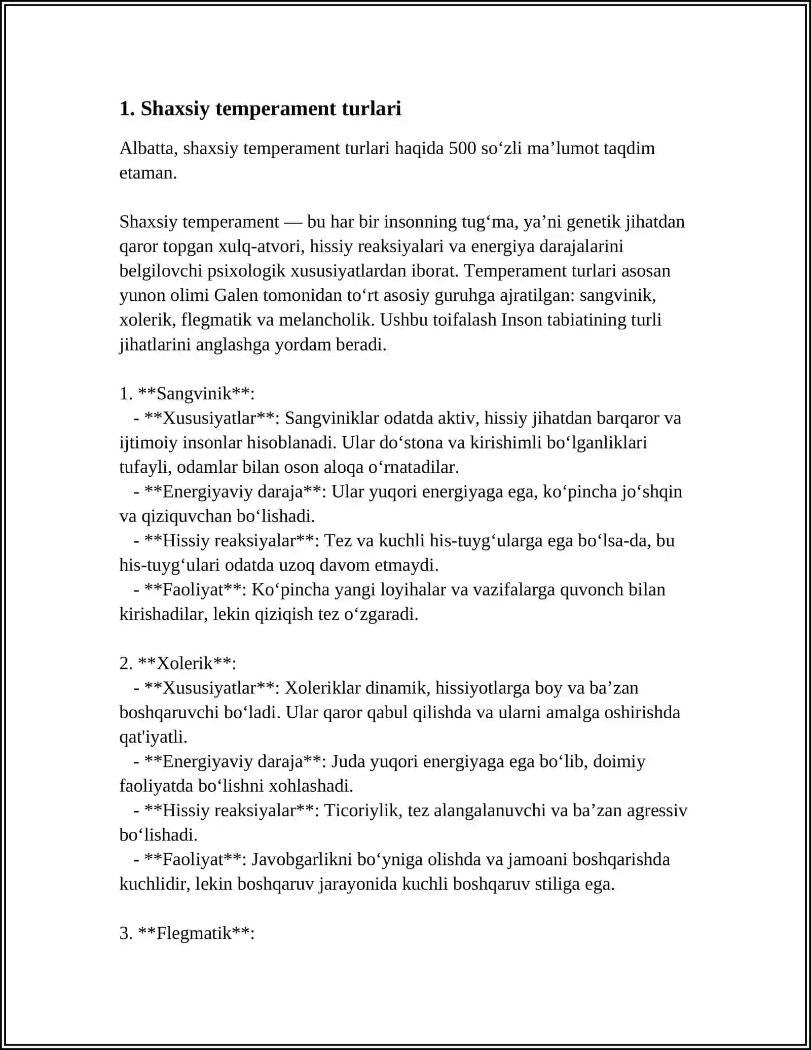 SHAXSNING INDIVIDUAL PSIXIK XUSUSIYATLARI 3