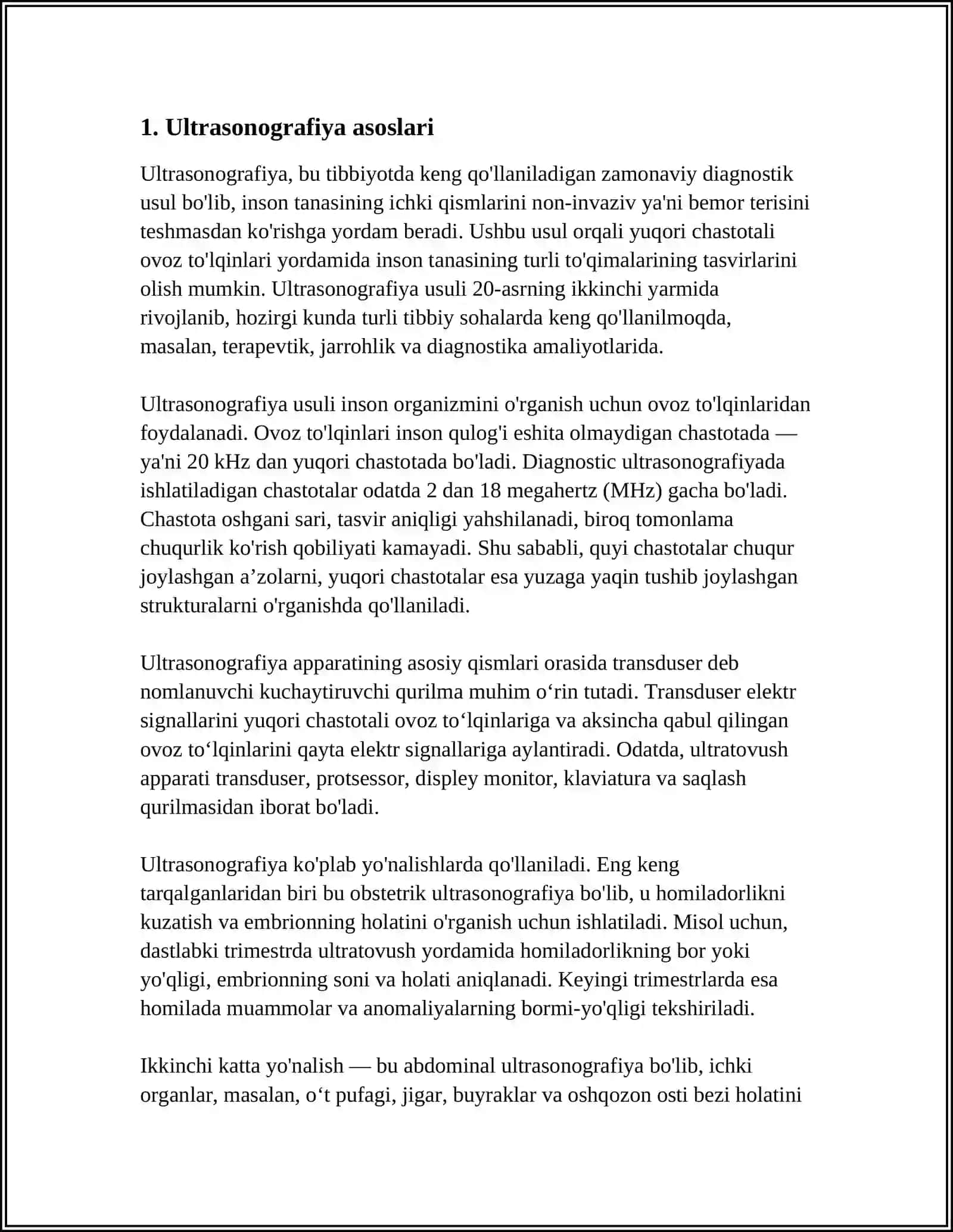 Ultrasonografiya asoslari 3