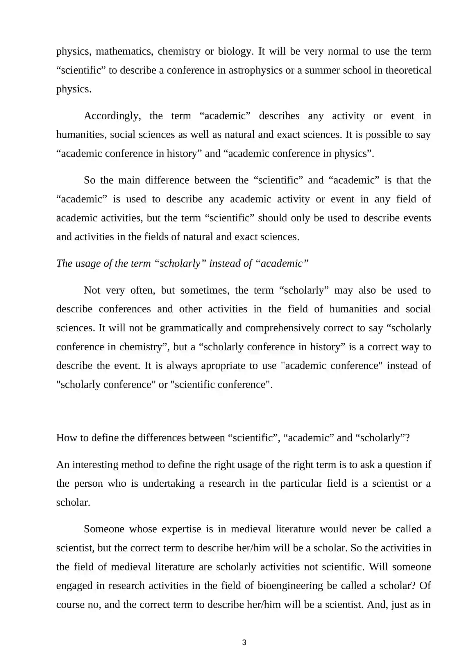 The Role of Science in Society Development 3
